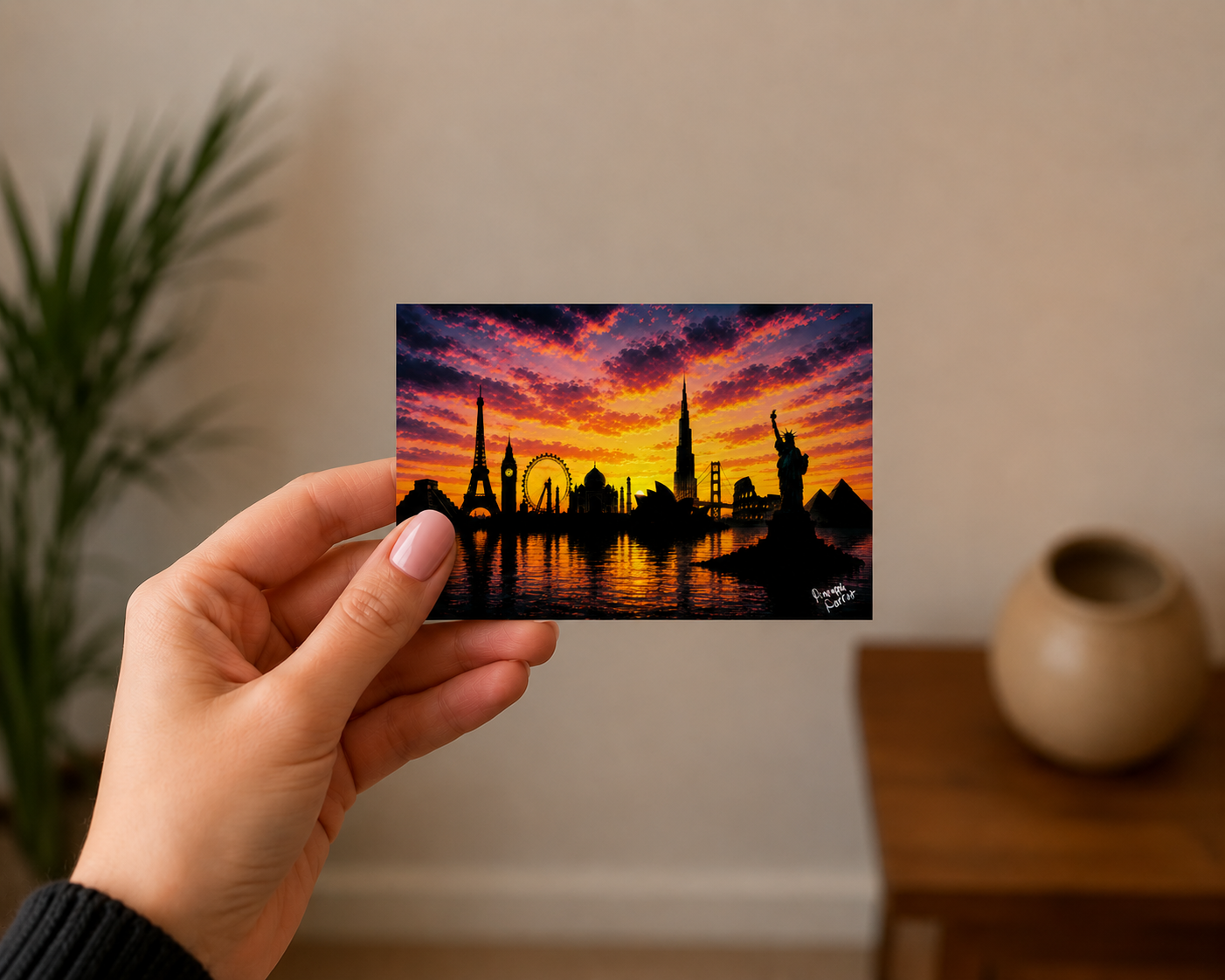 "Small World" - Postcard-Style Print (A6 and A5)