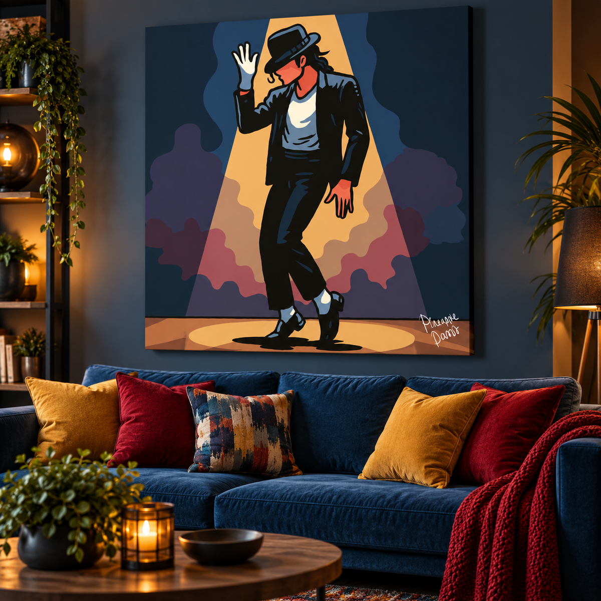 "Smooth Criminal" - Square Canvas Print (Various Sizes Available)