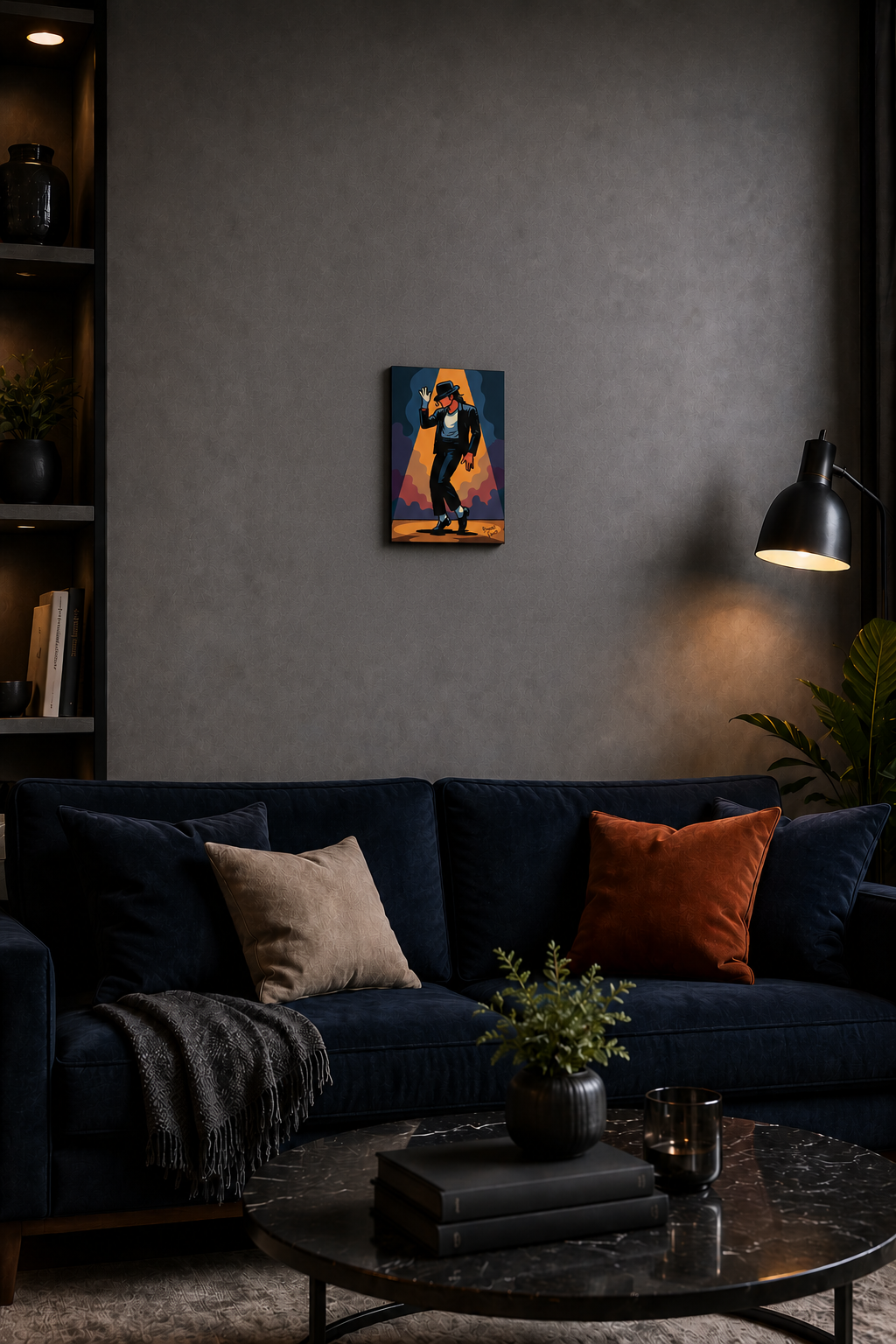 "Smooth Criminal" - Portrait Canvas Print (Various Sizes Available)