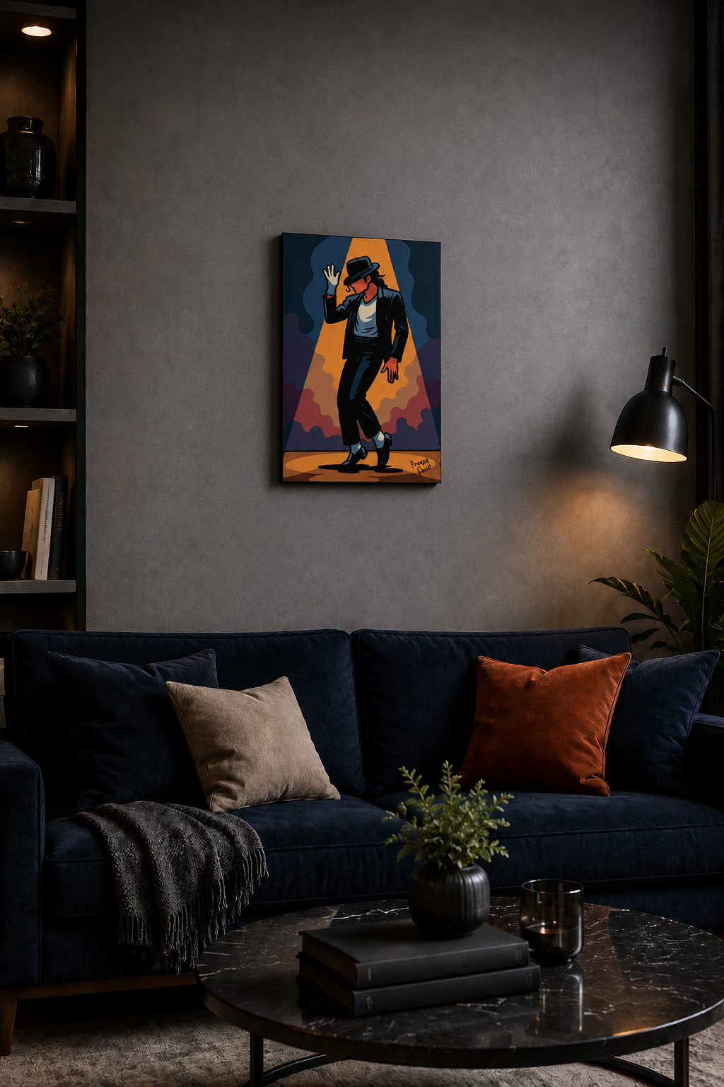 "Smooth Criminal" - Portrait Canvas Print (Various Sizes Available)