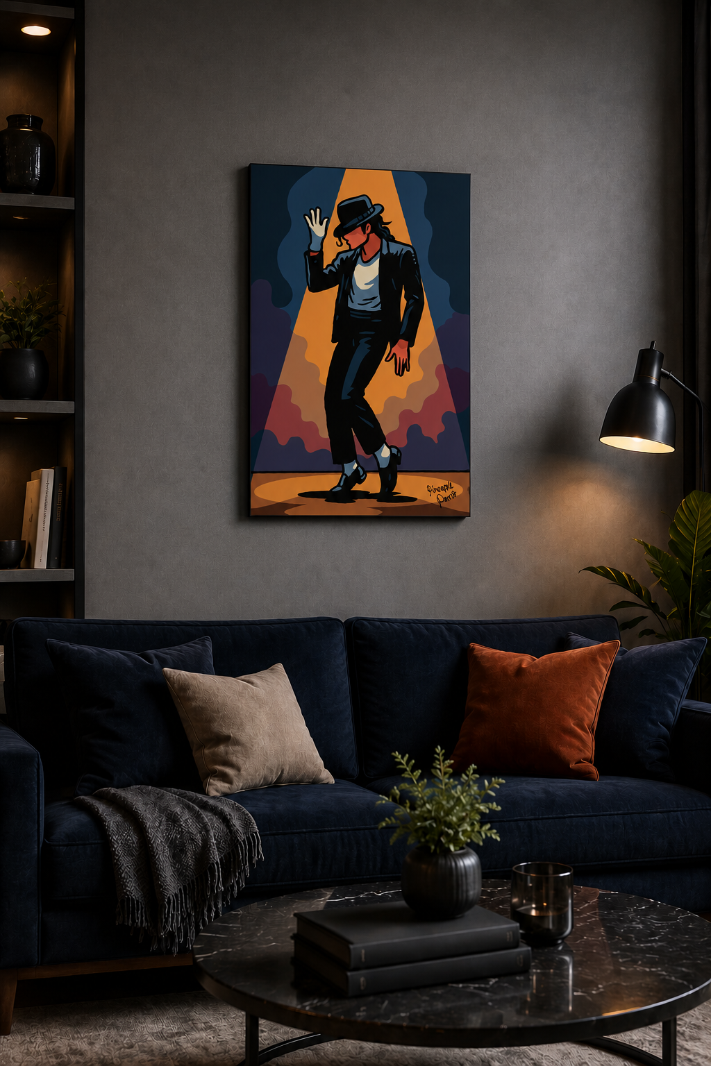 "Smooth Criminal" - Portrait Canvas Print (Various Sizes Available)