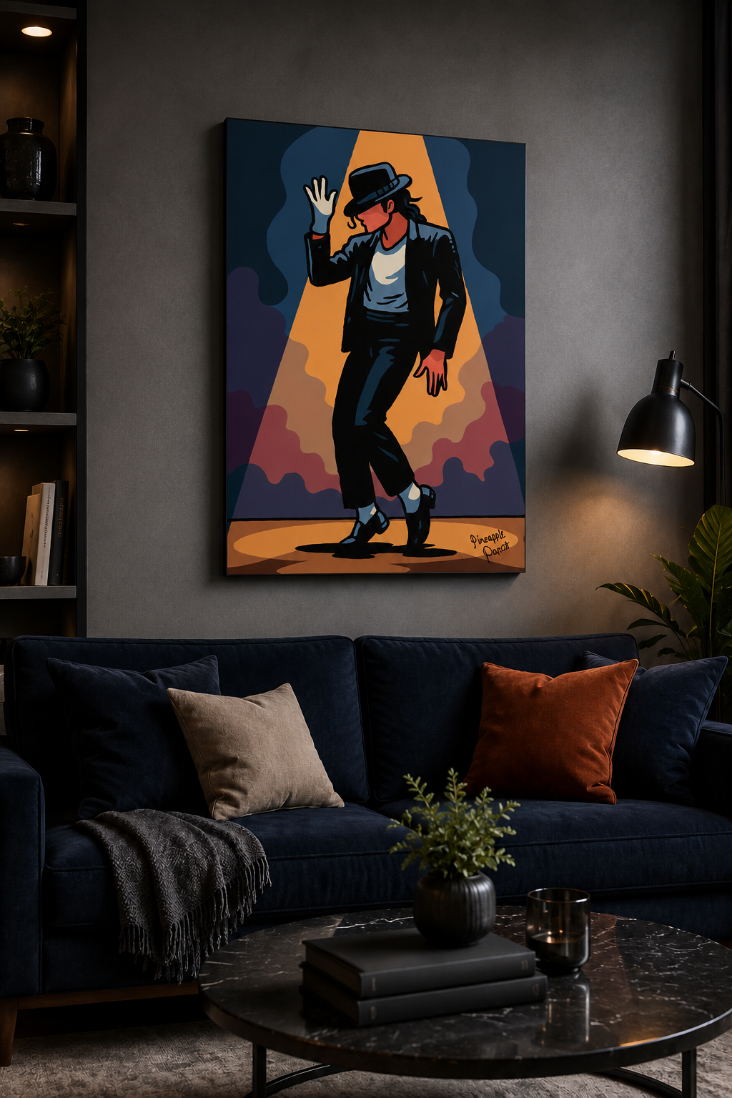 "Smooth Criminal" - Portrait Canvas Print (Various Sizes Available)