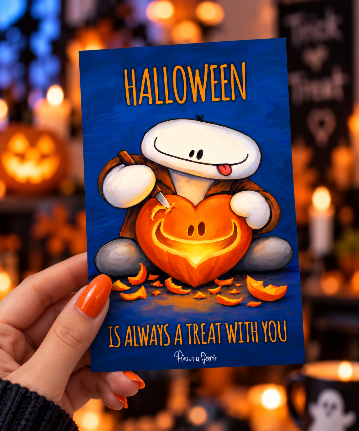 "Stevo and Friends: Halloween Is Always A Treat With You" - Postcard-Style Print (A6 and A5)