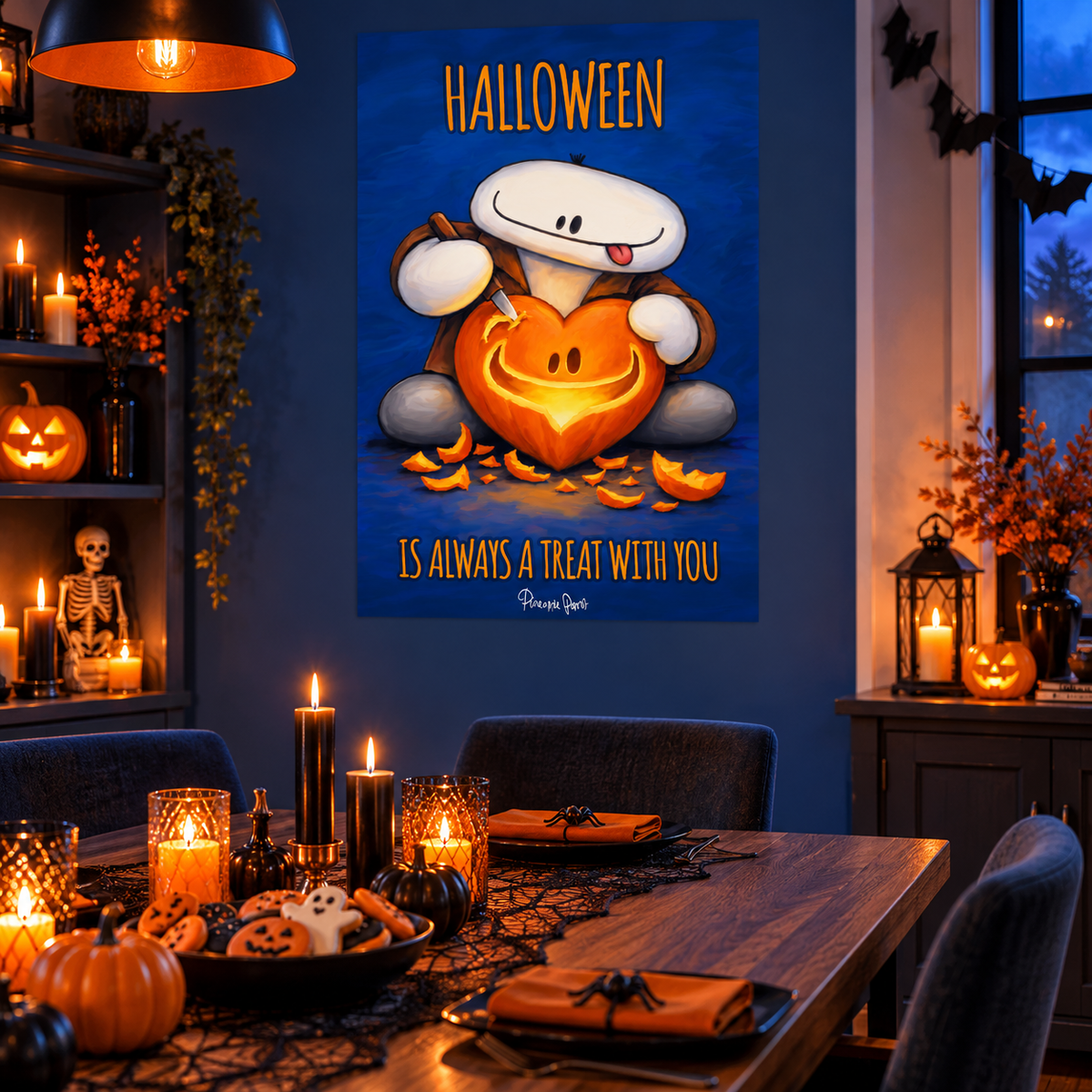 "Stevo and Friends: Halloween Is Always A Treat With You" - Poster Print (Various Sizes Available)