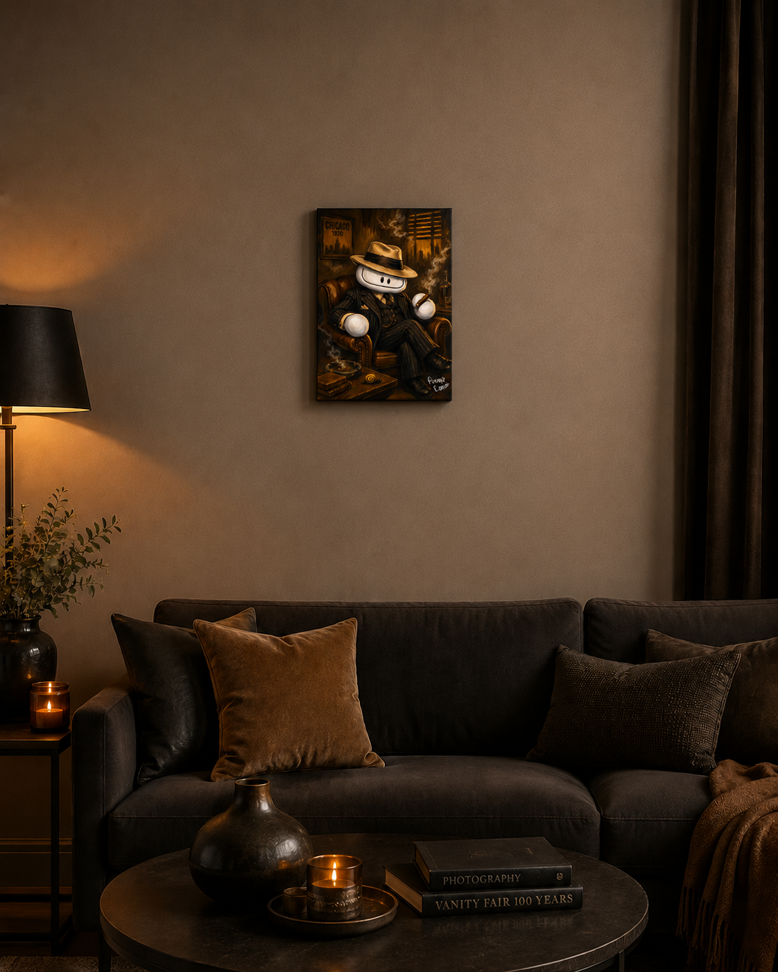 "Stevo Capone" - Portrait Canvas Print (Various Sizes Available)