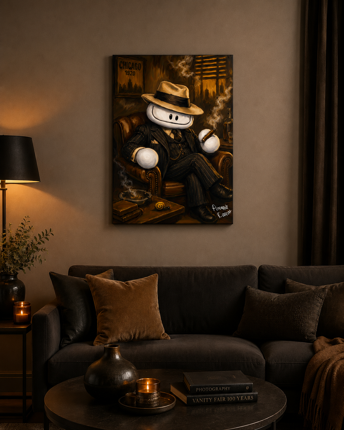"Stevo Capone" - Portrait Canvas Print (Various Sizes Available)