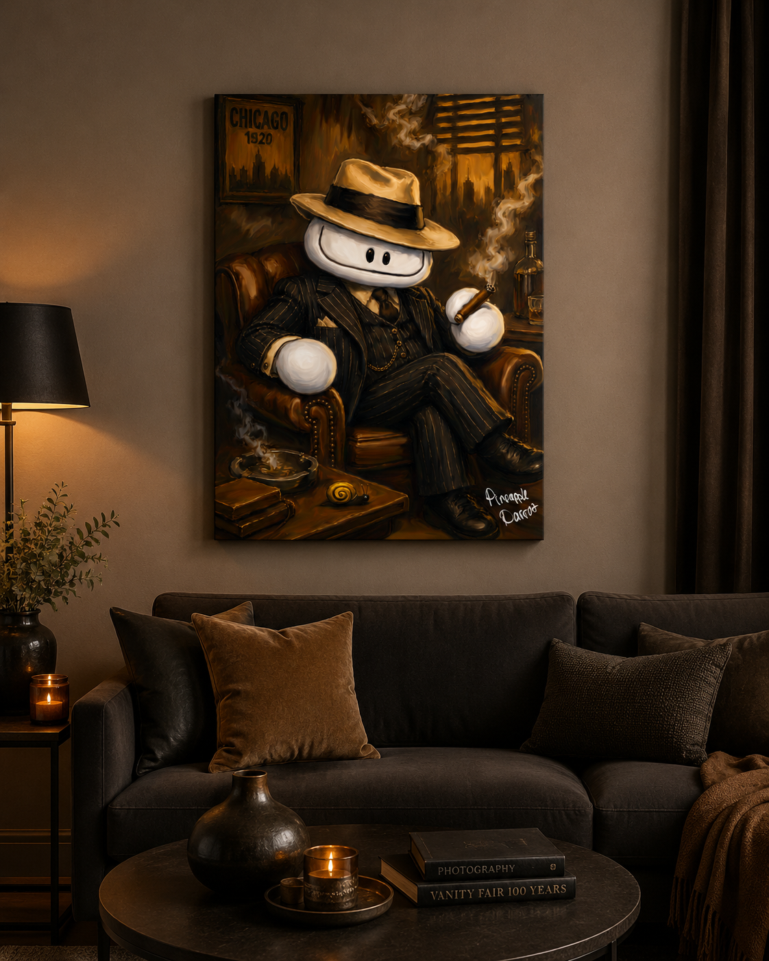 "Stevo Capone" - Portrait Canvas Print (Various Sizes Available)