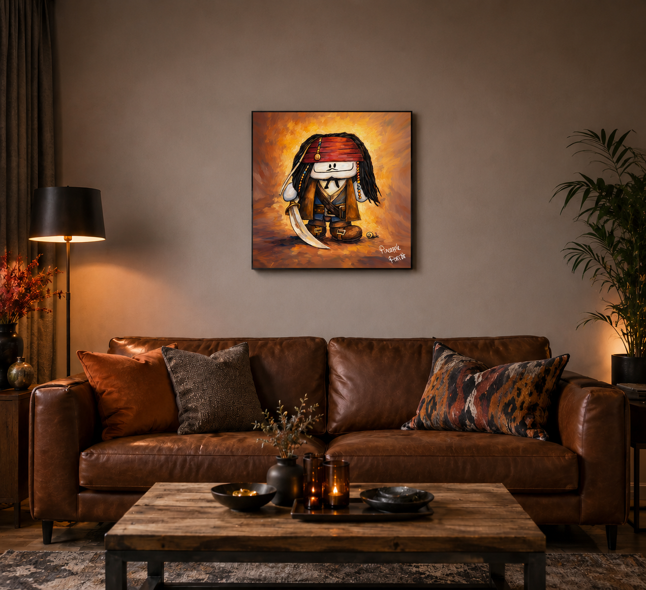 "Stevo Of The Caribbean" - Square Canvas Print (Various Sizes Available)