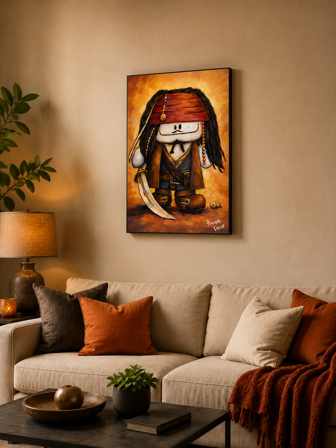 "Stevo of the Caribbean!" - Portrait Canvas Print (Various Sizes Available)
