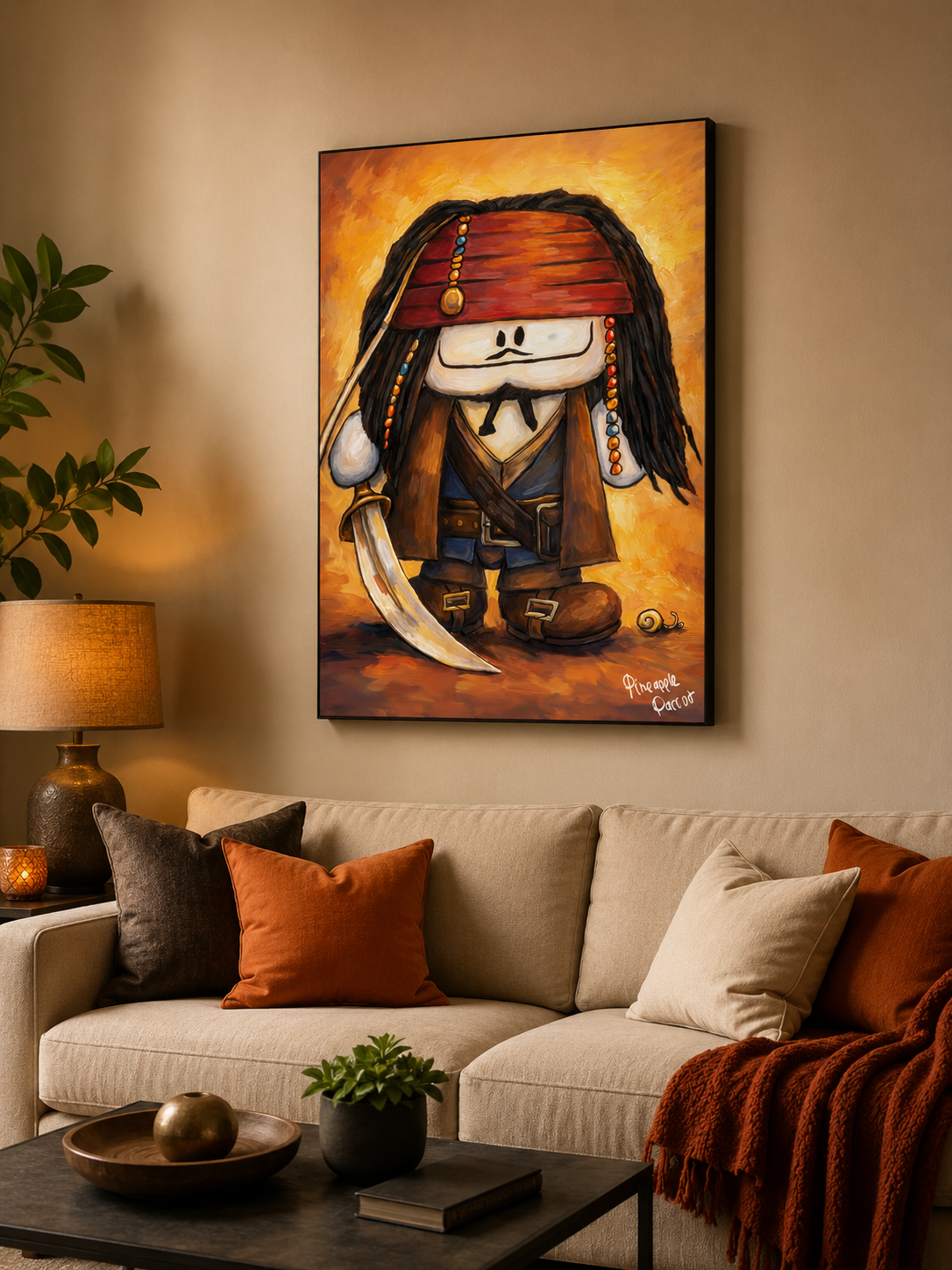 "Stevo of the Caribbean!" - Portrait Canvas Print (Various Sizes Available)