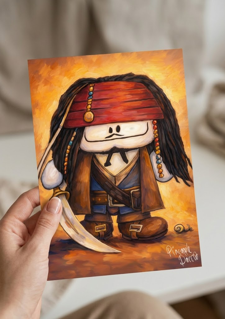 "Stevo Of The Caribbean" - Postcard-Style Print (A6 and A5)