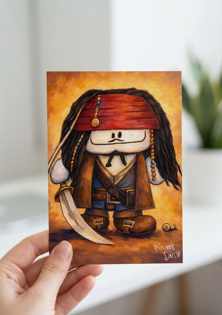 "Stevo Of The Caribbean" - Postcard-Style Print (A6 and A5)
