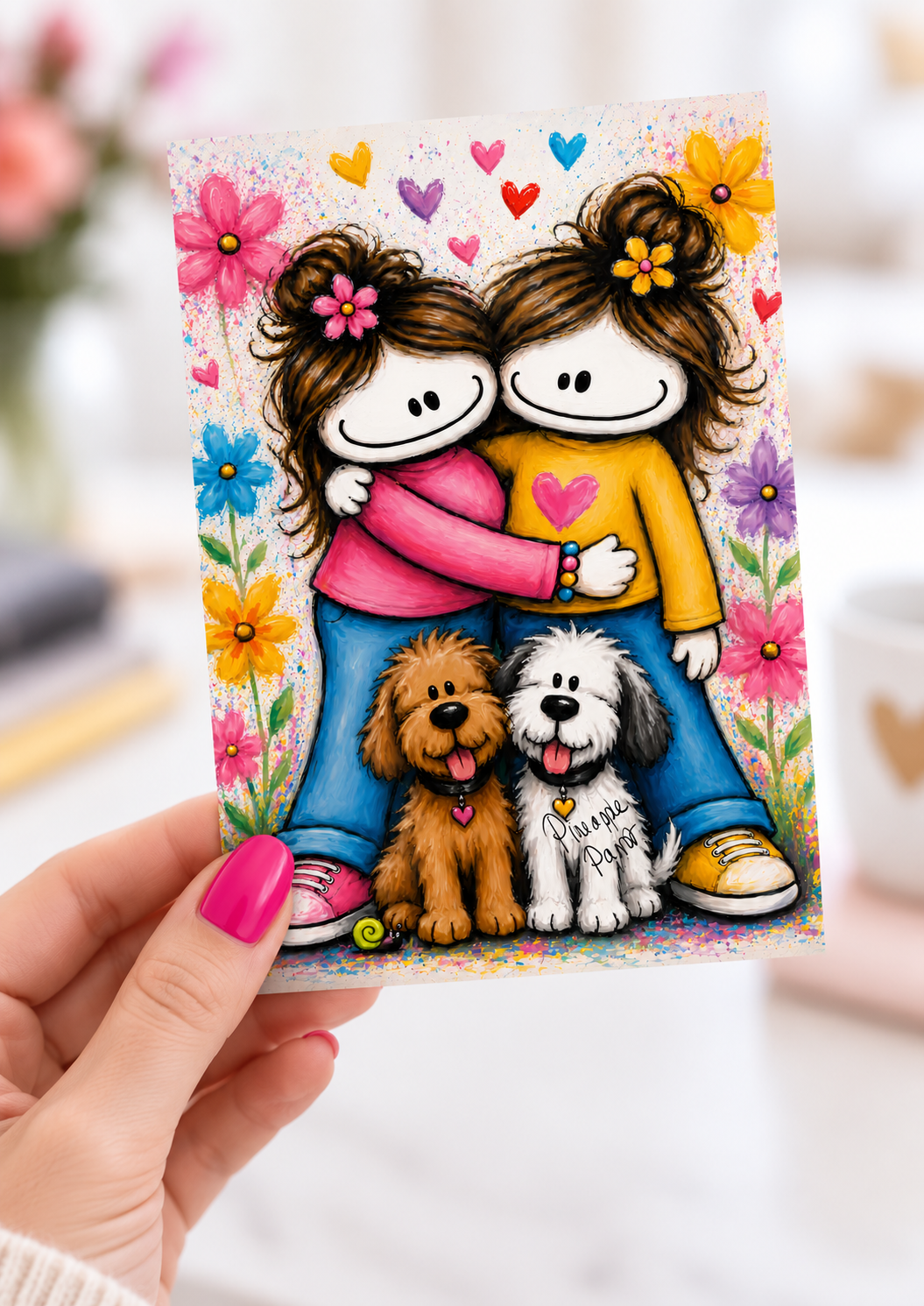 "Stevo and Friends: BFFs!" - Postcard-Style Print (A6 and A5)