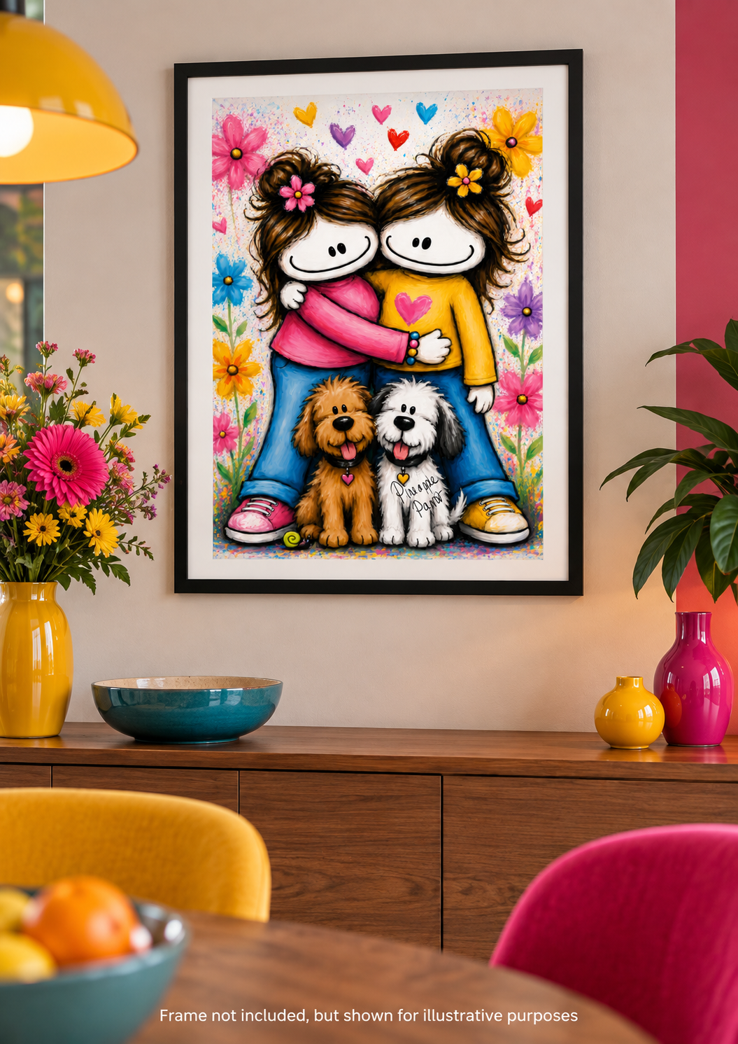 "Stevo and Friends: BFFs!" - Small-Form Giclee Print (A4 and A3)