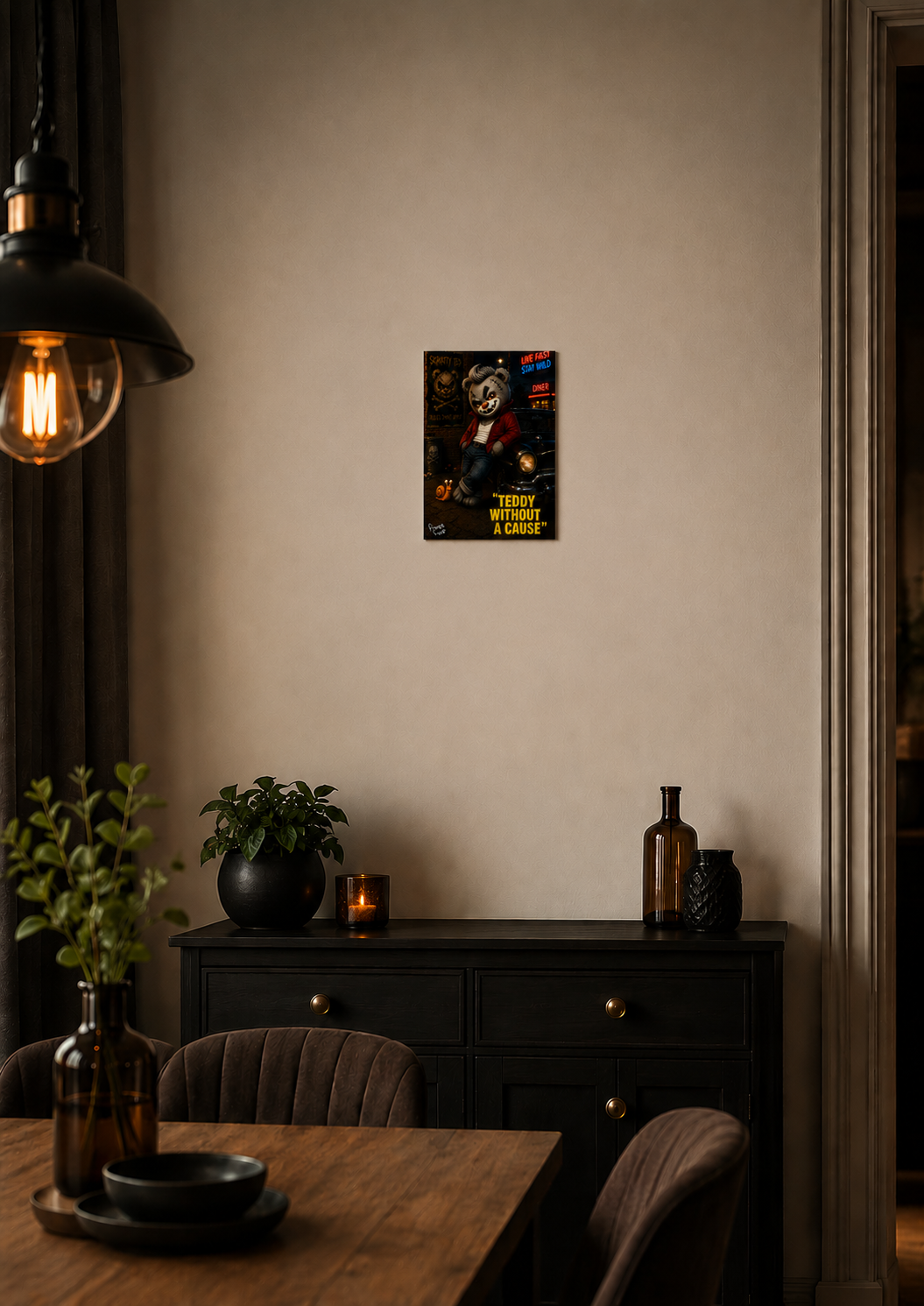 "Teddy Without A Cause" - Poster Print (Various Sizes Available)