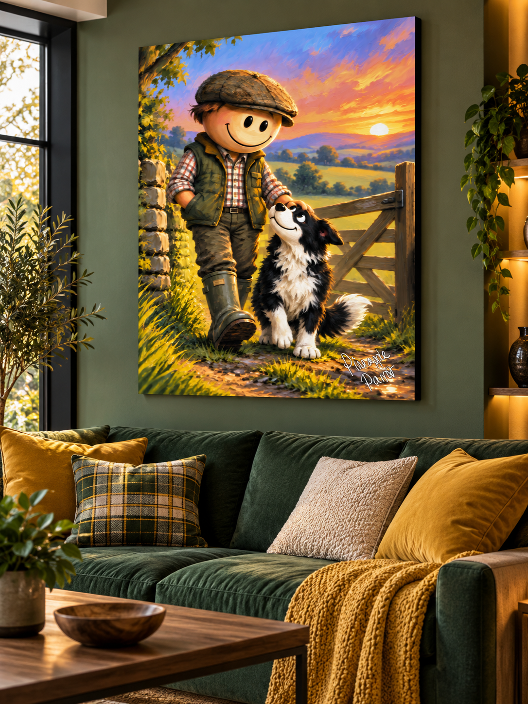 "The Farmer's Dog" - Portrait Canvas Print (Various Sizes Available)