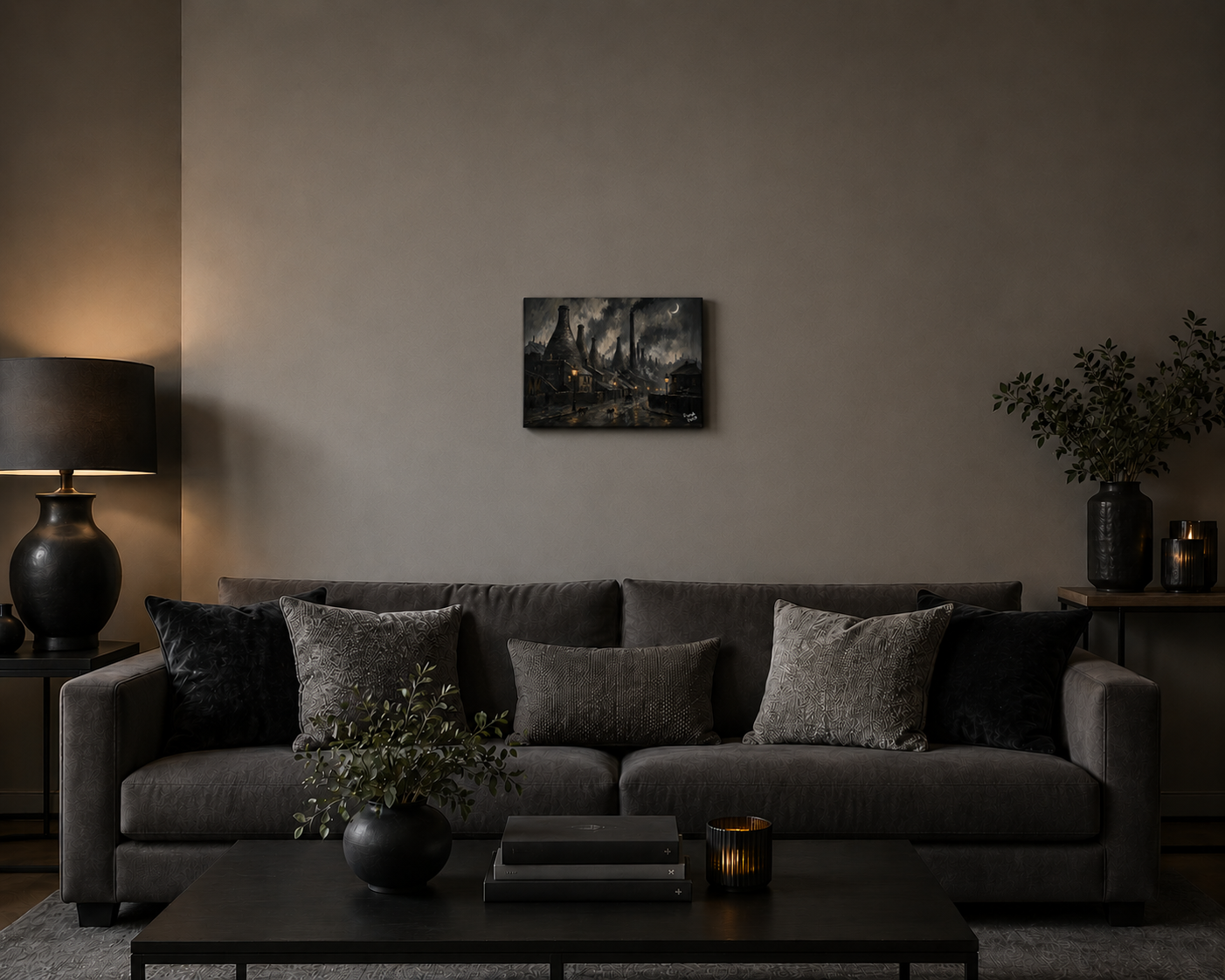 "The Old Pot Banks" - Landscape Canvas Print (Various Sizes Available)