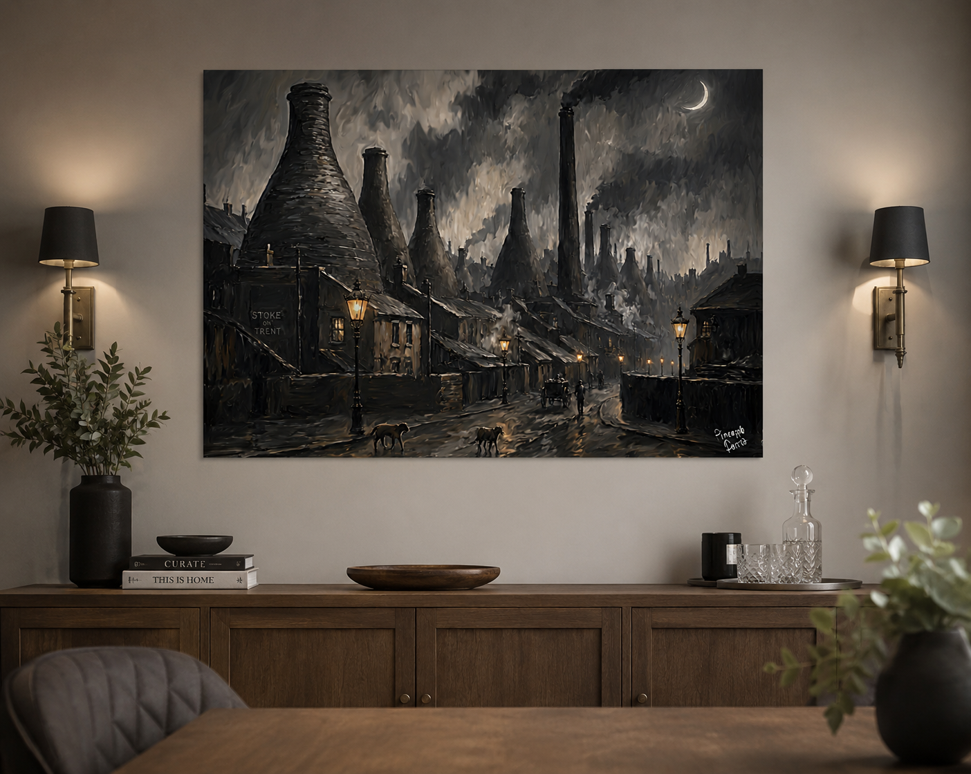 "The Old Pot Banks" - Poster Print (Various Sizes Available)