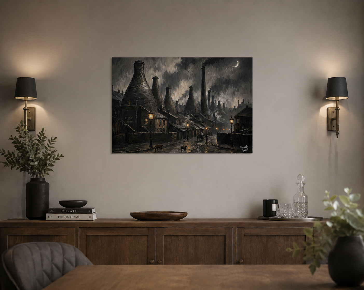 "The Old Pot Banks" - Poster Print (Various Sizes Available)