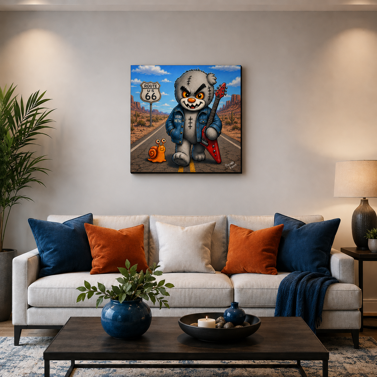 "Very Metal" - Square Canvas Print (Various Sizes Available)