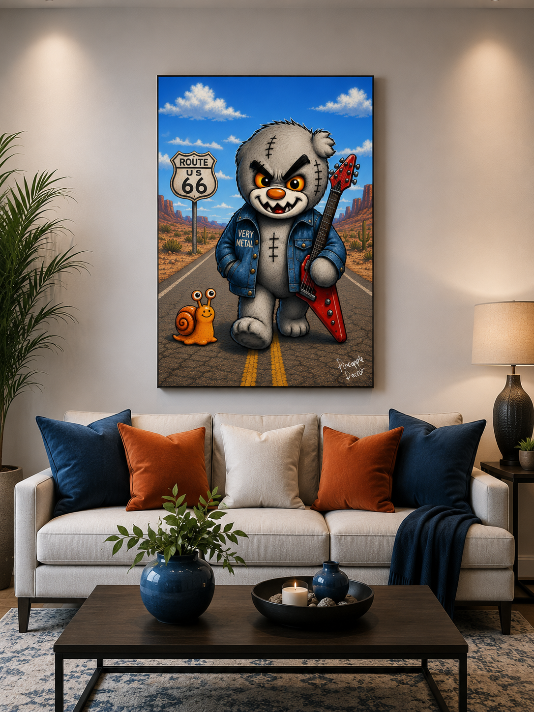 "Very Metal" - Portrait Canvas Print (Various Sizes Available)