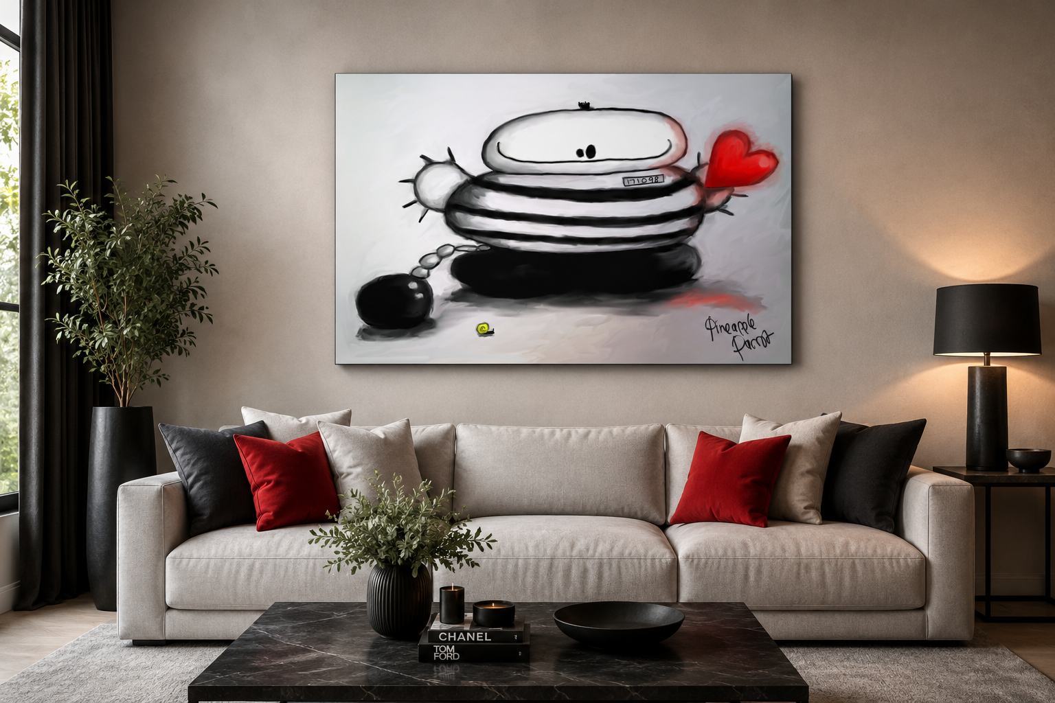"You Stole My Heart" - Landscape Canvas Print (Various Sizes Available)