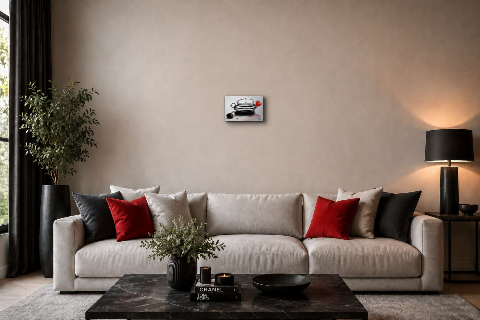 "You Stole My Heart" - Landscape Canvas Print (Various Sizes Available)