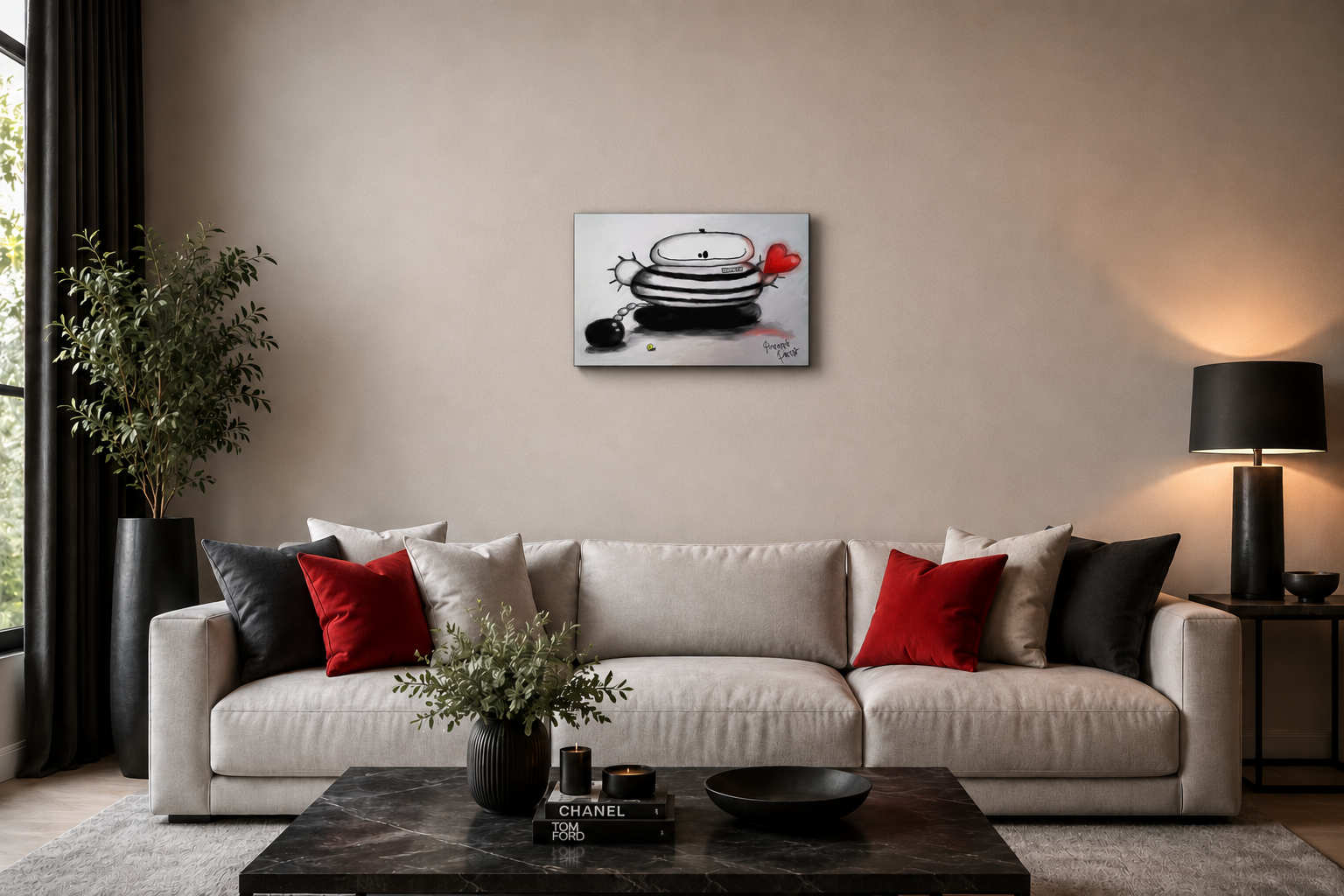 "You Stole My Heart" - Landscape Canvas Print (Various Sizes Available)