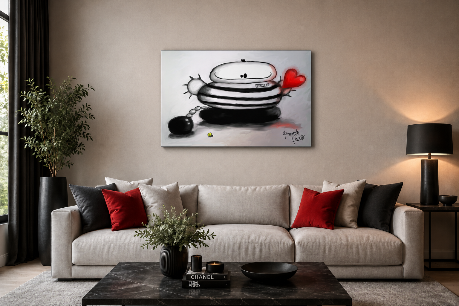 "You Stole My Heart" - Landscape Canvas Print (Various Sizes Available)