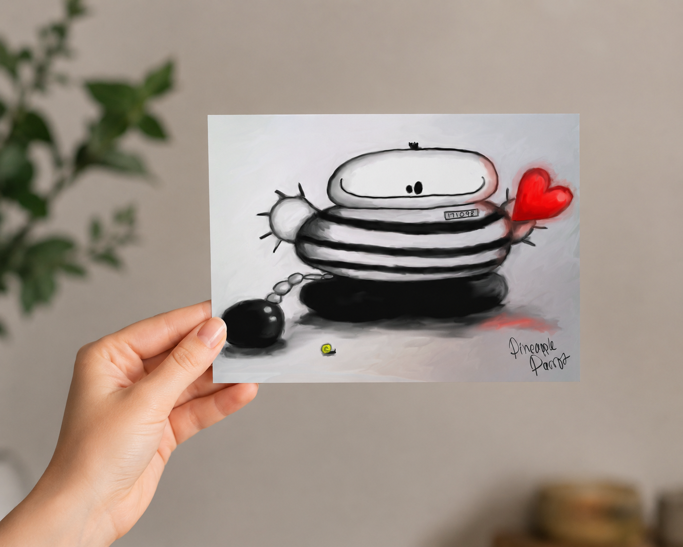 "You Stole My Heart" - Postcard-Style Print (A6 and A5)