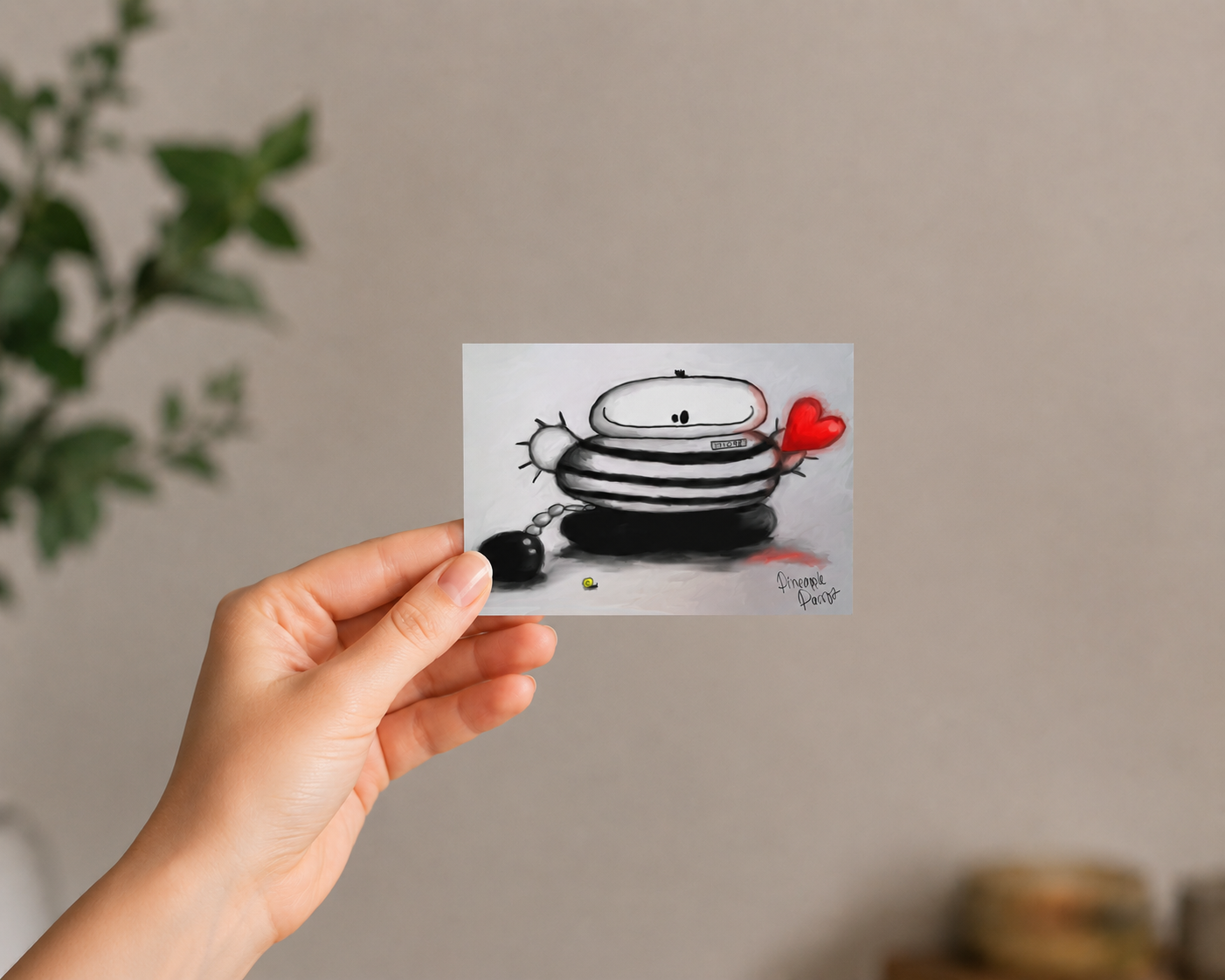 "You Stole My Heart" - Postcard-Style Print (A6 and A5)